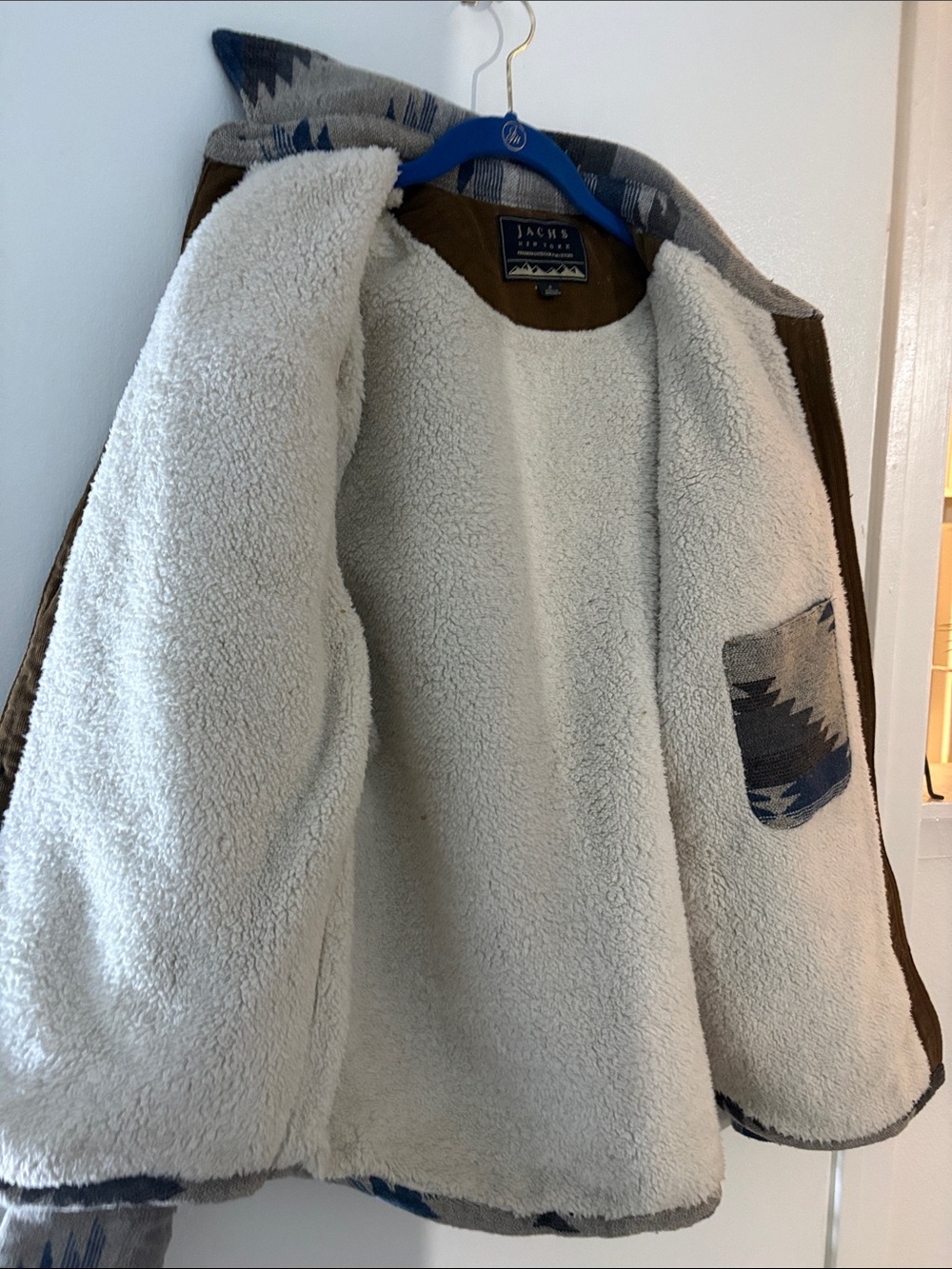 Jachs Gray and Blue Patterned Performance Jacket - Picture 2 of 4